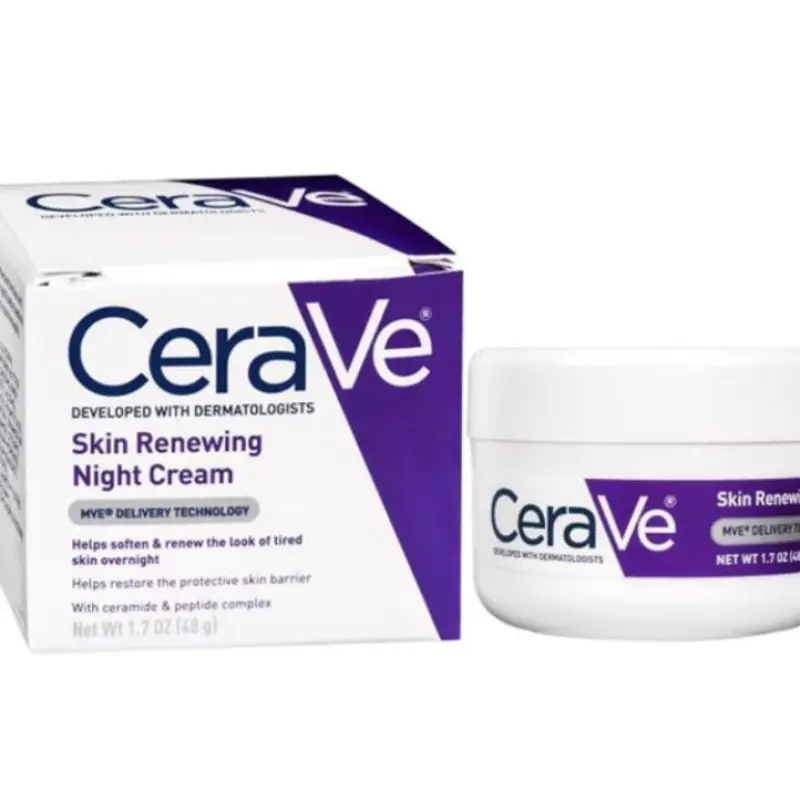 CeraVe Skin Renewing Night Cream in a 1.7 oz (48g)